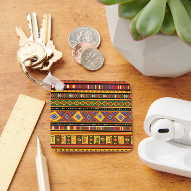 Africa Ethnic Art Pattern  Keychain (Desk)