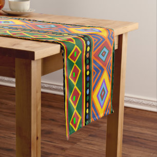 Africa Ethnic Art Pattern  Short Table Runner