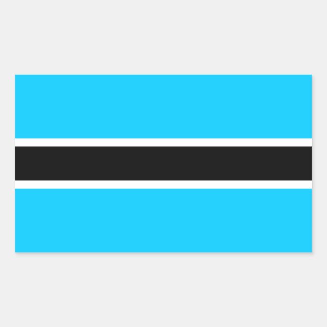 Africa: Flag of Botswana Sticker (Front)
