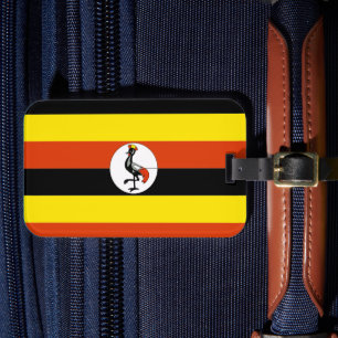 Africa: Flag of Uganda, Luggage Tag