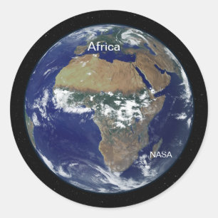Africa from Space, NASA Satellite Classic Round Sticker