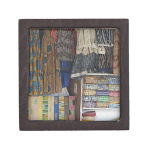 Africa, Ghana, Accra. Accra Textile & Handicraft Jewelry Box
