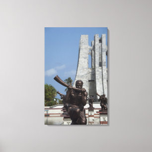 Africa, Ghana, Accra. Nkrumah Mausoleum, final 2 Canvas Print