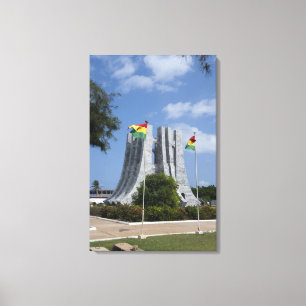 Africa, Ghana, Accra. Nkrumah Mausoleum, final 3 Canvas Print