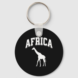 Africa Giraffe Safari Vacation Souvenir Preppy Aes Keychain