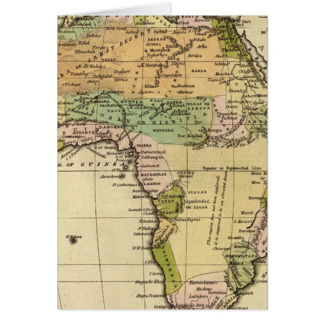 Africa Hand Coloured Atlas Map (Front)