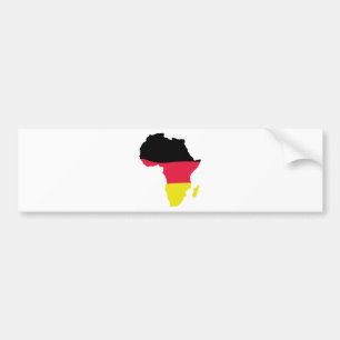 africa icon german flag bumper sticker