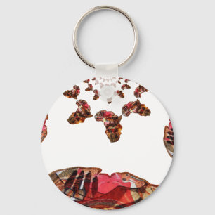  Africa in Motion: Kaleidoscope Map Design Keychain