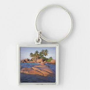 Africa, Indian Ocean, Seychelles, Praslin Keychain