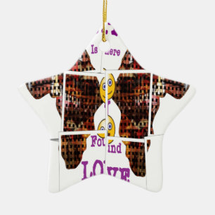 Africa is where I found Love Ceramic Ornament