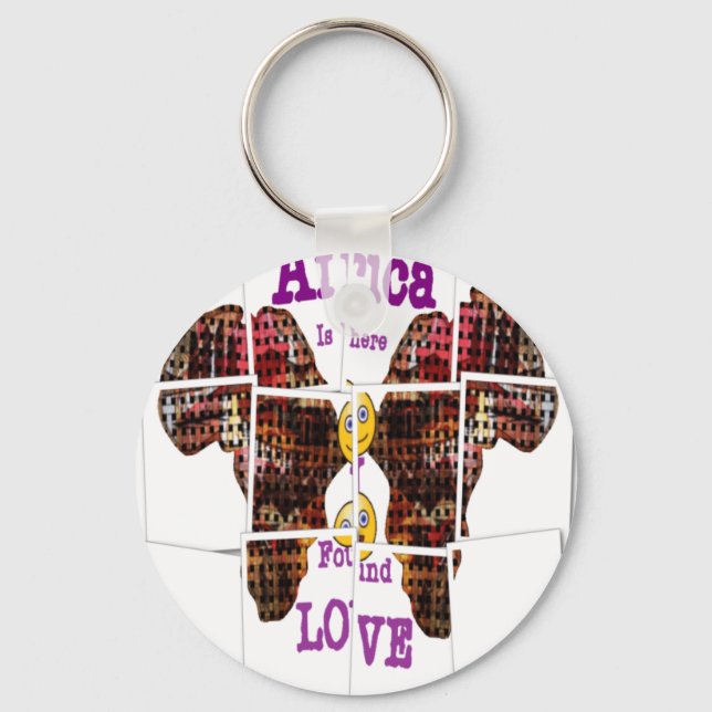 Africa is where I found Love Keychain (Front)