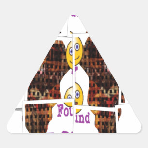 Africa is where I found Love Triangle Sticker