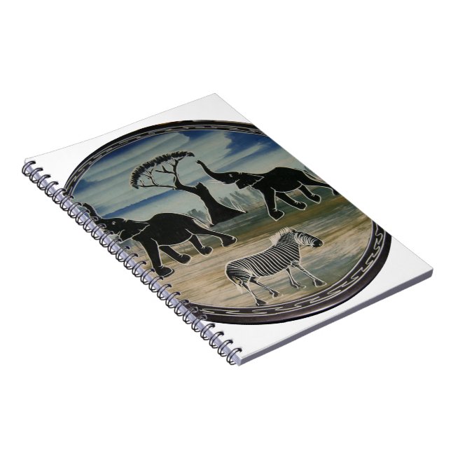 Africa Kenya Beautiful Elegant Wildlife Notebook (Right Side)