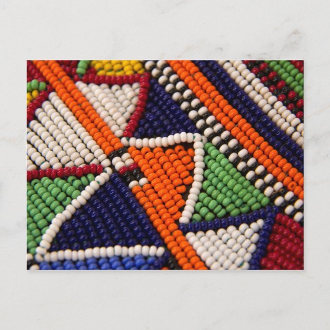 Africa, Kenya. Maasai Tribal Beads Postcard (Front)