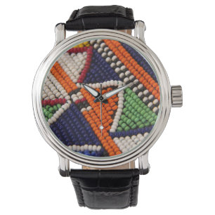 Africa, Kenya. Maasai Tribal Beads Watch