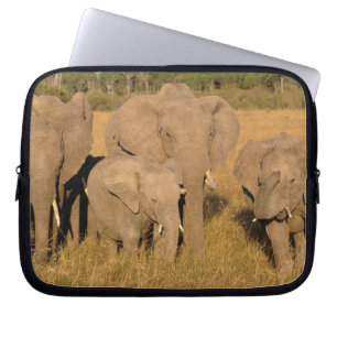 Africa, Kenya, Masai Mara. African Elephant Laptop Sleeve