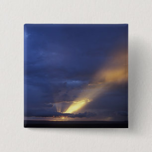 Africa, Kenya, Masai Mara Game Reserve, Setting 2 Inch Square Button