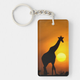 Africa, Kenya, Masai Mara. Giraffe (Giraffe Keychain