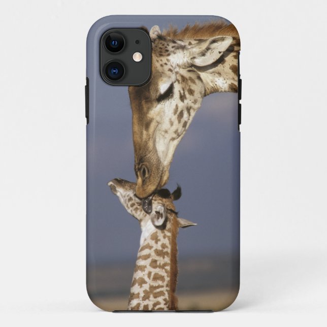 Africa, Kenya, Masai Mara. Giraffes (Giraffe Case-Mate iPhone Case (Back)