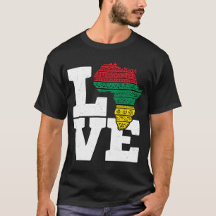 Africa LOVE African Kente Black History Month boys T-Shirt