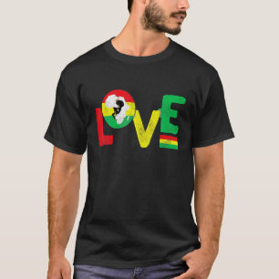 Africa Love   Black History Pride African America T-Shirt