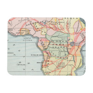 AFRICA: MAP, 1894 MAGNET