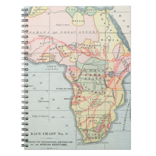AFRICA: MAP, 1894 NOTEBOOK