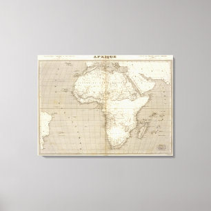 Africa map 2 canvas print