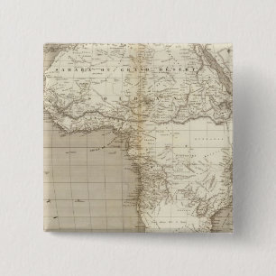 Africa map 2 inch square button