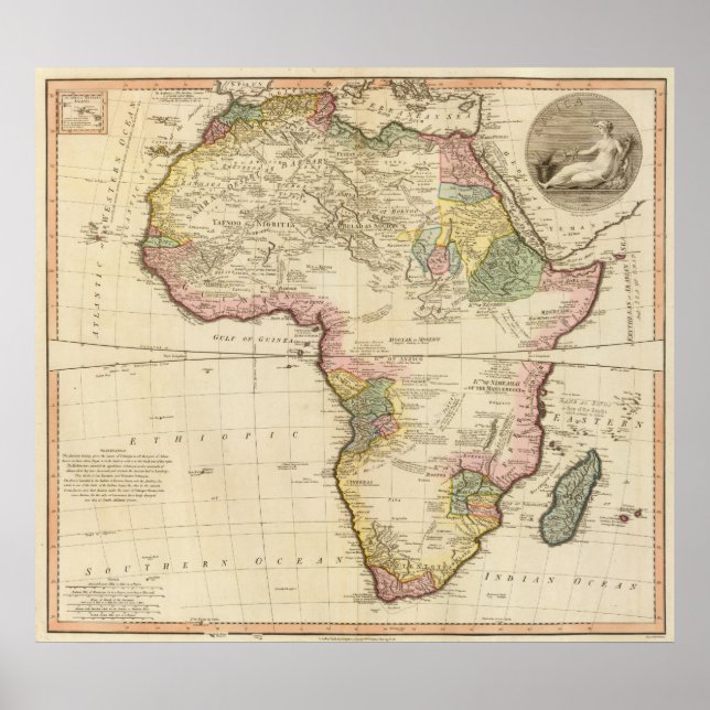 Africa map 2 poster (Front)