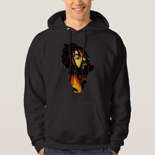 Africa Map African Man Rasta Colors Hoodie
