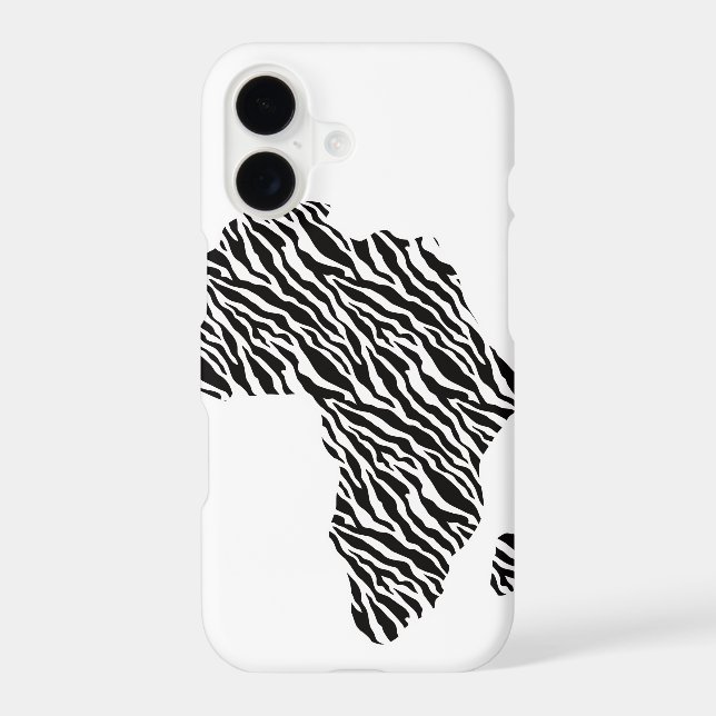 Africa Map African Pride Zebra Pattern (Back)