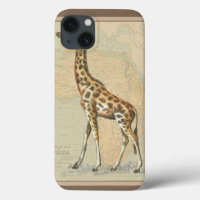 Africa Map and a Giraffe