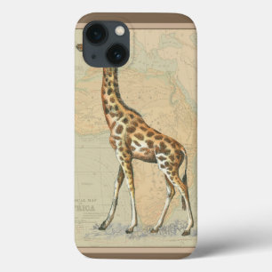 Africa Map and a Giraffe iPhone 13 Case
