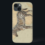 Africa Map and a Zebra iPhone 13 Case<br><div class="desc">This piece of artwork will please any world traveller and animal lover. The background represents the map of Africa and there is a picture of a zebra on top of it. In this image,  the borders makes it the perfect decorative art piece.</div>