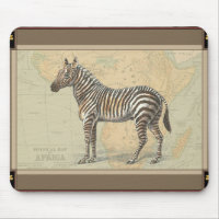 Africa Map and a Zebra