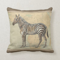 Africa Map and a Zebra