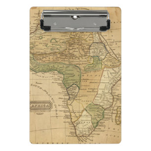 Africa  Map by Worcester Mini Clipboard