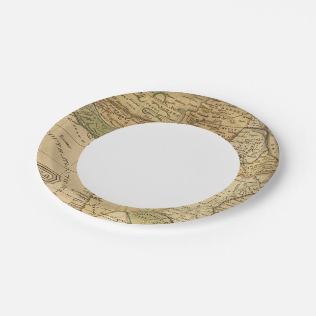 Africa  Map by Worcester Paper Plate (Angled)