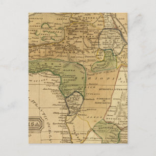 Africa  Map by Worcester Postcard