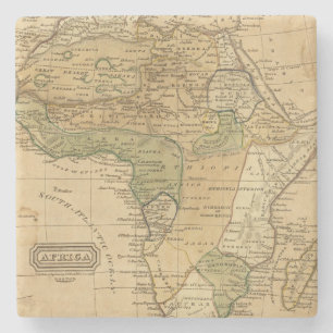 Africa  Map by Worcester Stone Coaster