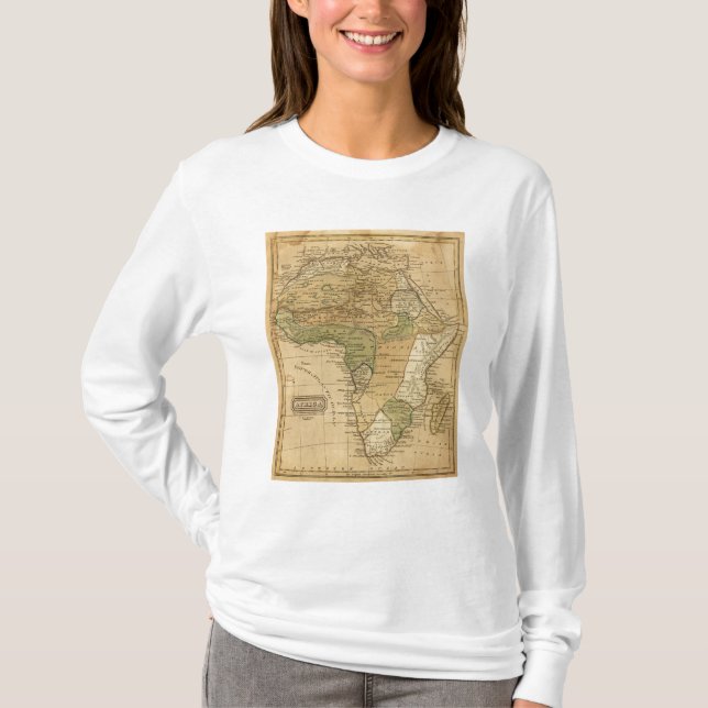 Africa  Map by Worcester T-Shirt (Front)