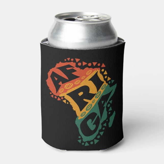 Africa map can cooler (Can Front)