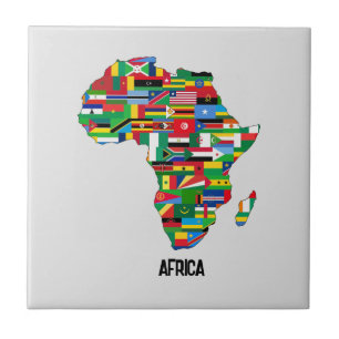 Africa Map Continent Tile