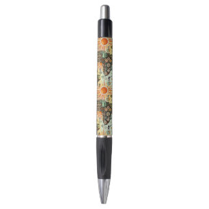 Africa Map Decorative Tribal Elements Pattern Pen