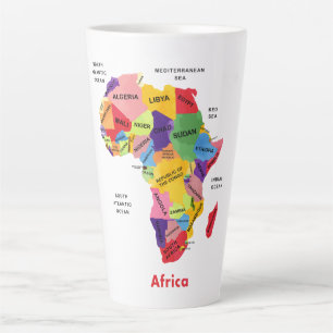 Africa Map Latte Mug