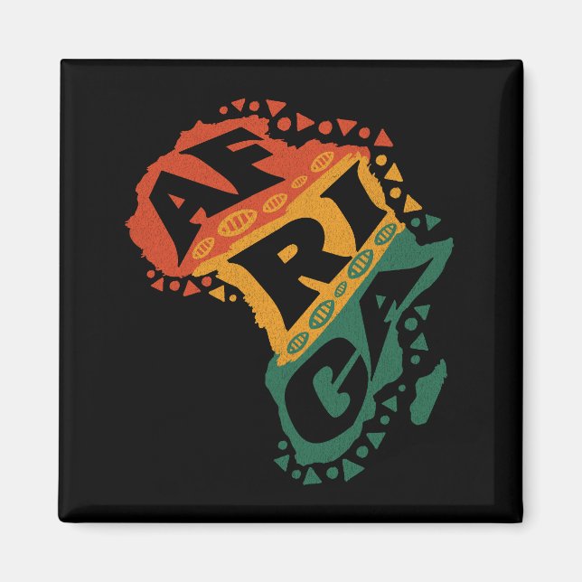 Africa map magnet (Front)