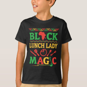 Africa Map Pen Books History Month Black Lunch Lad T-Shirt