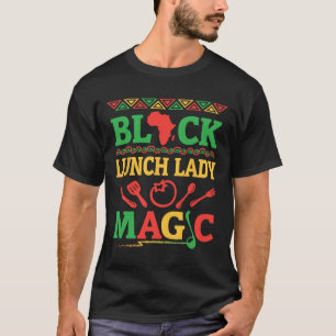 Africa Map Pen Books History Month Black Lunch Lad T-Shirt