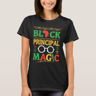 Africa Map Pen Books History Month Black Principal T-Shirt